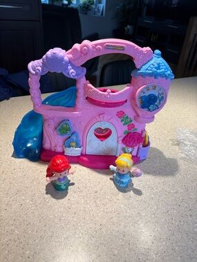 Disney Little People Pink Playset with Blue Slide and Figures